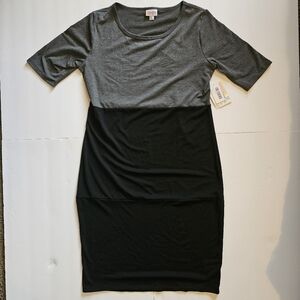 Lularoe Casual Dress black and gray Size Large